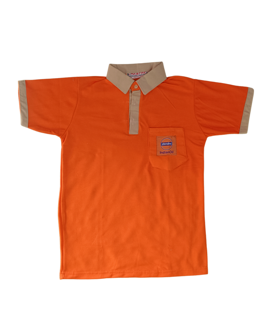 Indian Oil Uniform T-Shirt Cotton Mix Half Sleeve